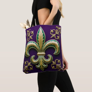 Fleur de lis Mardi Gras Decoratief Draagtas