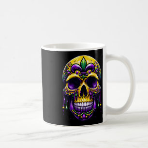 Fleur De Lis Mardi Gras Schedel Carnaval New Orlea Koffiemok