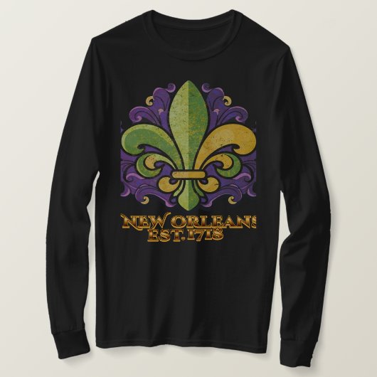 Fleur-de-lis MardiGras New Orleans 1718 T-shirt