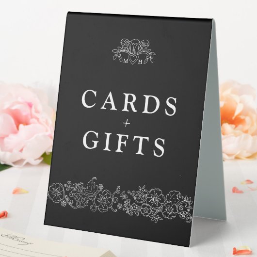 Fleur de lis mariage noir blanc mariage signe cade (In SItu (Mariage))