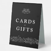 Fleur de lis mariage noir blanc mariage signe cade (Verso)