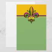 Fleur de lis Mask Briefpapier (Voorkant / Achterkant)