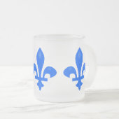 Fleur de lis matglas koffiemok (Voorkant rechts)