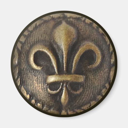 Fleur De Lis Medallion Magneet (Voorkant)