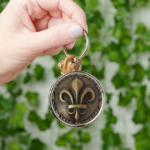 Fleur De Lis Medallion Sleutelhanger (Hand)
