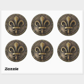 Fleur De Lis Medallion Sticker (Vel)