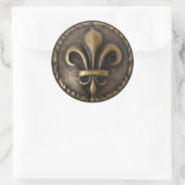 Fleur De Lis Medallion Sticker (Tas)