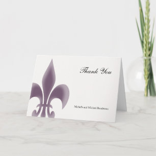 Fleur de Lis Merci simple et élégant
