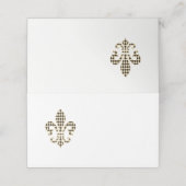 Fleur de Lis met Diamantpatroon (Buitenkant ongevouwen)