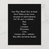 Fleur De Lis, met een druk van koper Flyer (Achterkant)