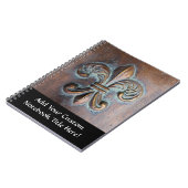 Fleur De Lis, met een druk van koper Notitieboek (Linkerzijde)