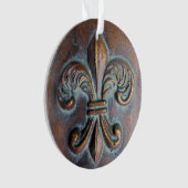 Fleur De Lis, met een druk van koper Ornament (voorkant)