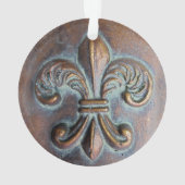 Fleur De Lis, met een druk van koper Ornament (achterkant)
