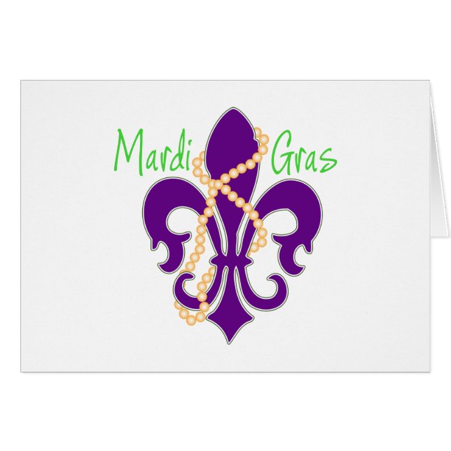 Fleur De Lis met kralen (Voorkant Horizontaal)