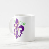 Fleur De Lis met kralen Koffiemok (Voorkant links)