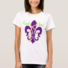 Fleur De Lis met kralen T-shirt