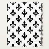 Fleur de Lis Motif, française, royale, noire (Dos)