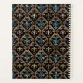 Fleur de lis motif marbre et or (Dos)