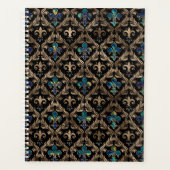 Fleur de lis motif marbre et or (Devant)