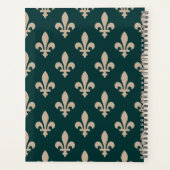 Fleur de Lis Motif, Royal French Creative on Green (Dos)
