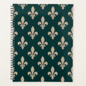 Fleur de Lis Motif, Royal French Creative on Green (Devant)