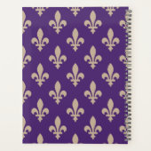 Fleur de Lis Motif, Royal French Creative on Purpl (Dos)