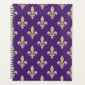 Fleur de Lis Motif, Royal French Creative on Purpl (Devant)