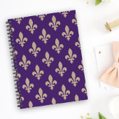 Fleur de Lis Motif, Royal French Creative on Purpl