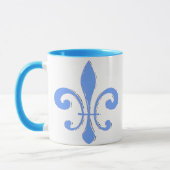 Fleur De Lis Mug Bleu (Gauche)
