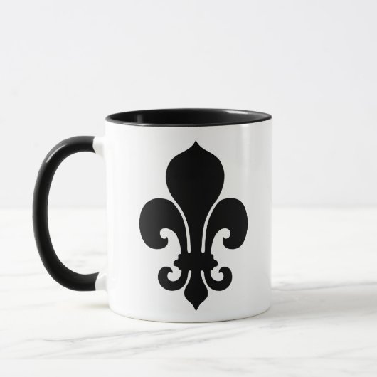 Fleur De Lis Mug Rose (Gauche)
