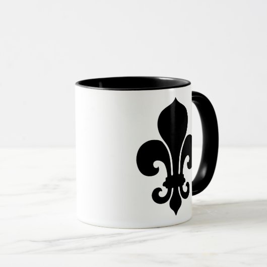 Fleur De Lis Mug Rose (Devant droit)