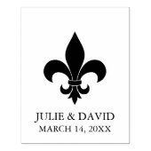 Fleur-de-lis / New Orleans Rubberstempel (Afrduk)