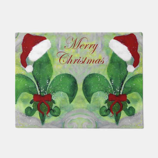 Fleur de lis Noël Tapis de Noël (Devant)