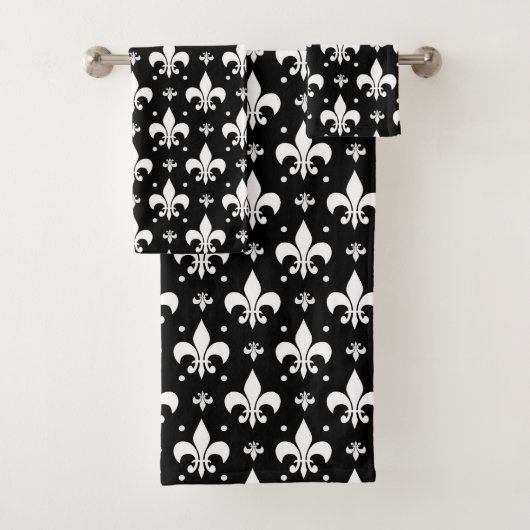Fleur de lis noir design Motif (En situation)