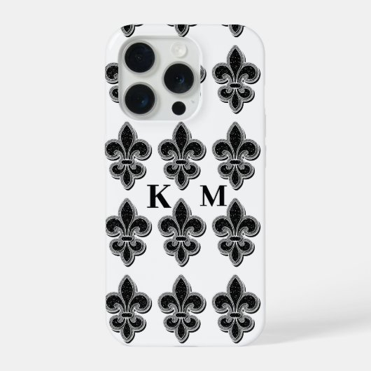 Fleur De Lis noir et blanc (Verso)