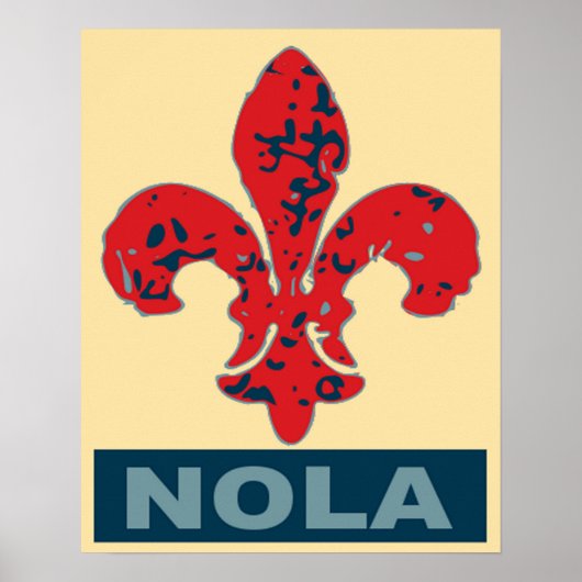 Fleur De Lis NOLa Poster (Voorkant)