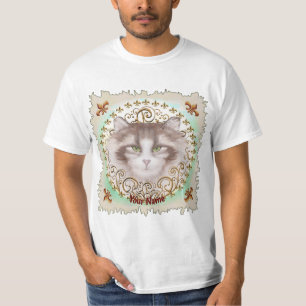 Fleur De Lis Noorse boskat T-shirt