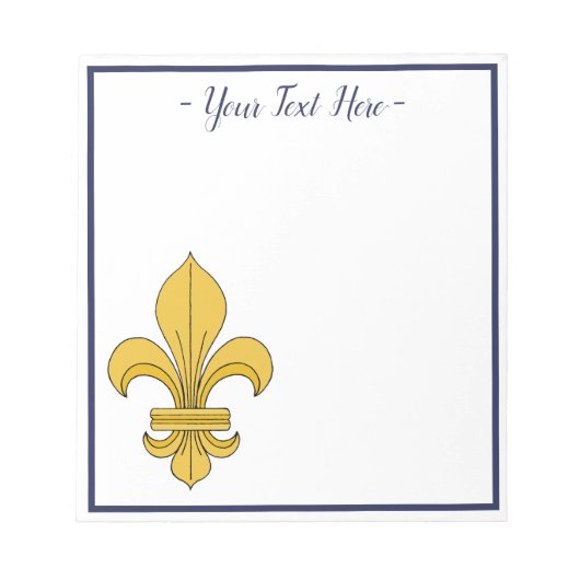 Fleur-de-lis Notitieblok (Voorkant)