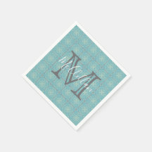 Fleur-de-lis Old World  Tegel Napkins