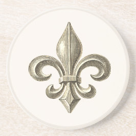 Fleur de Lis  Onderzetter zandsteen