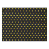 Fleur de Lis op zwarte tablet Tafelkleed (Voorkant (Horizontaal))
