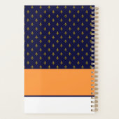 Fleur de lis orange et bleu (Dos)
