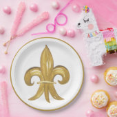 Fleur de lis papieren bordje (Feest)
