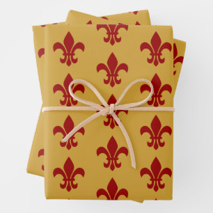 Fleur De Lis-papierpakbladen Inpakpapier Vel
