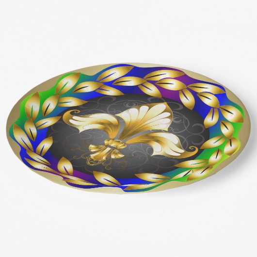 Fleur de Lis Party Goods Paper Bord (Gekanteld)