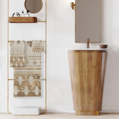 Fleur-de-lis Pastel Gold Bad Handdoek