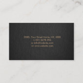 Fleur-de-lis Pastel Gold Visitekaartje (Achterkant)