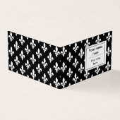 Fleur de Lis Patroon, Frans, Koninklijk, Wit Visitekaartjes (Buitenkant)