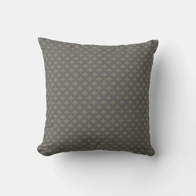 Fleur de lis Patroon Kussen (Voorkant)