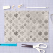 Fleur de Lis patroon verdrietige decoupage Tissuepapier (Craft)